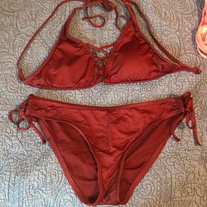 Maroon bikini